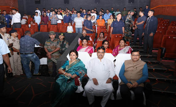 Tripura CM Dr. Manik Saha along with others watched the Sabarmati Report in Agartala.